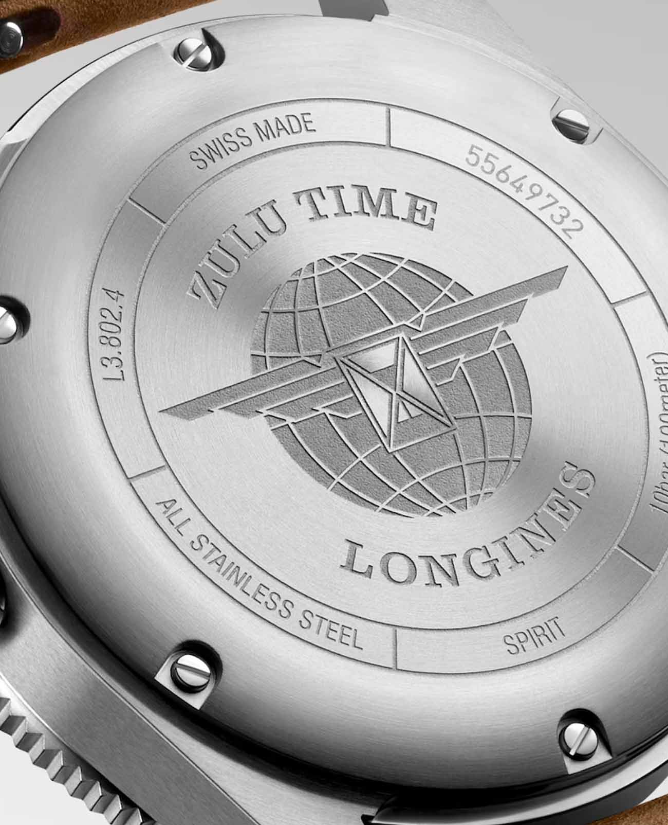 Longines Longines Spirit L3.802.4.63.2  - задняя крышка сталь корпуса, швейцария часы