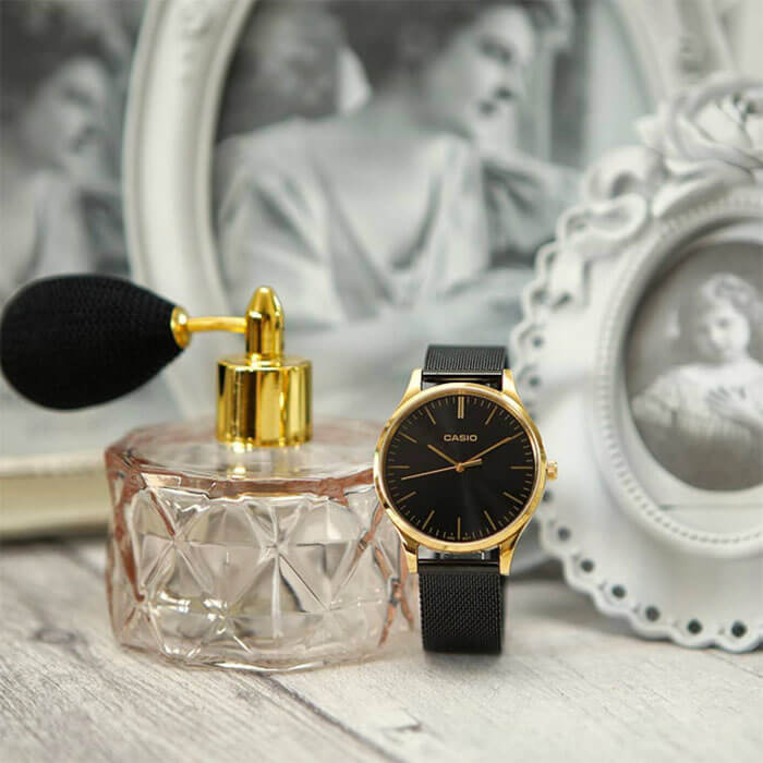 Casio Casio Collection LTP-E140GB-1A Retro - задняя крышка сталь металл корпуса, япония часы