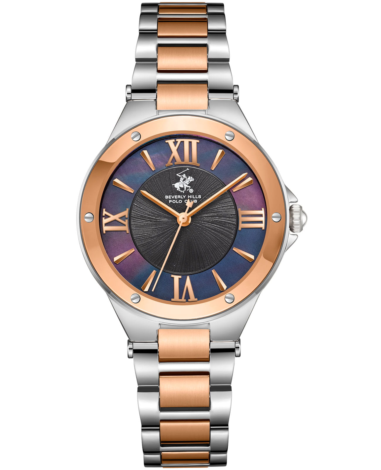 Beverly Hills Polo Club Beverly Hills Polo Club BP3740C.560  BP3740C.560 кварцевые женские часы  циферблат, браслет сталь с ip покрытием — вид спереди