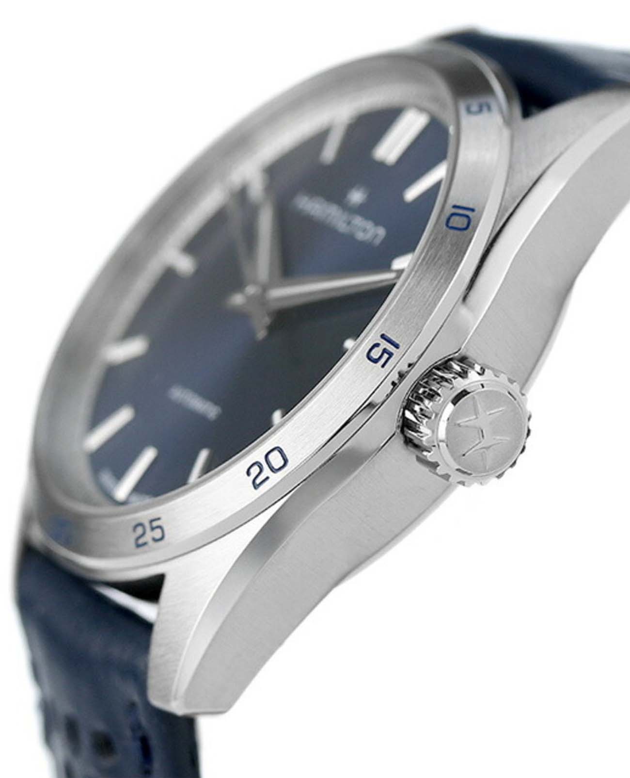 Hamilton Hamilton Jazzmaster Performer Auto H36115640 мужские часы синий циферблат на запястье