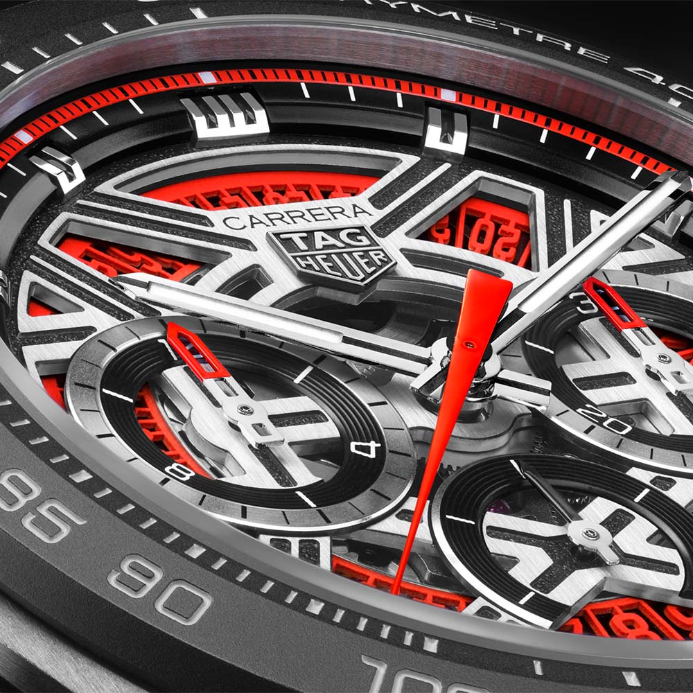 TAG Heuer TAG Heuer Carrera Chronograph Extreme Sport CBU2082.FT6275, carrera швейцария мужские часы на браслете каучук боковой вид