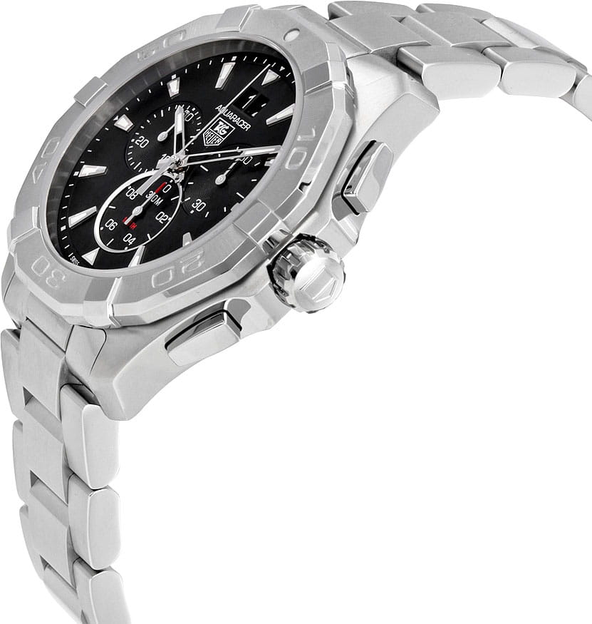 TAG Heuer TAG Heuer Aquaracer CAY1110.BA0927 кварцевые мужские часы часы крупный план черный циферблата