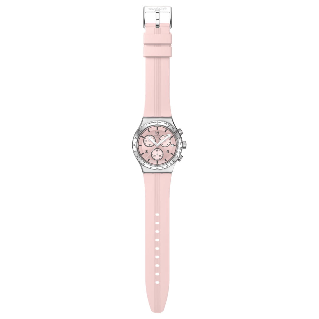 Swatch Swatch I New Chrono YVS532, gent швейцария мужские часы на браслете резина боковой вид