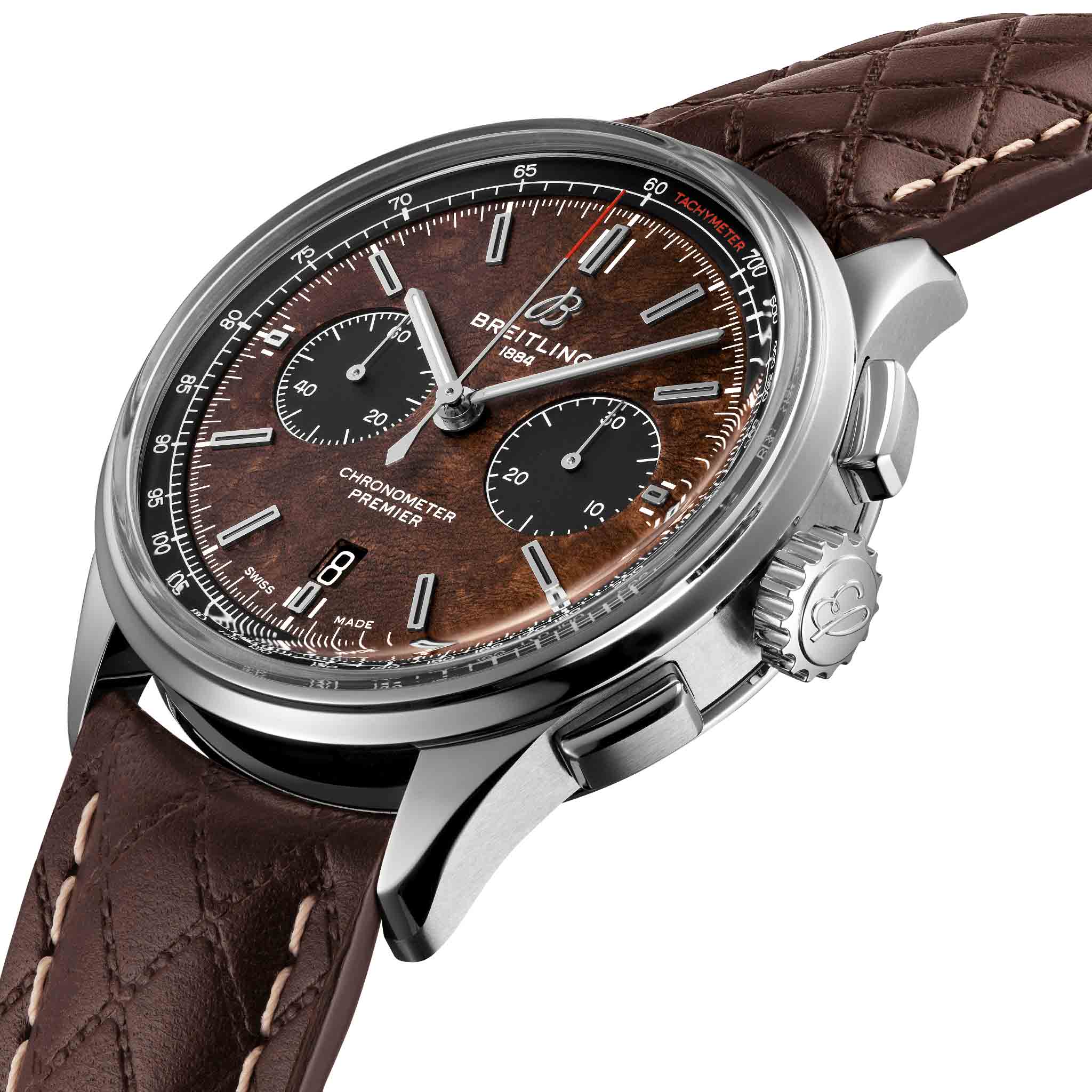 Breitling Breitling Premier B01 Chronograph 42 Bentley Centenary Limited Edition AB01181A1Q1X1 , наручные мужские часы фото под углом