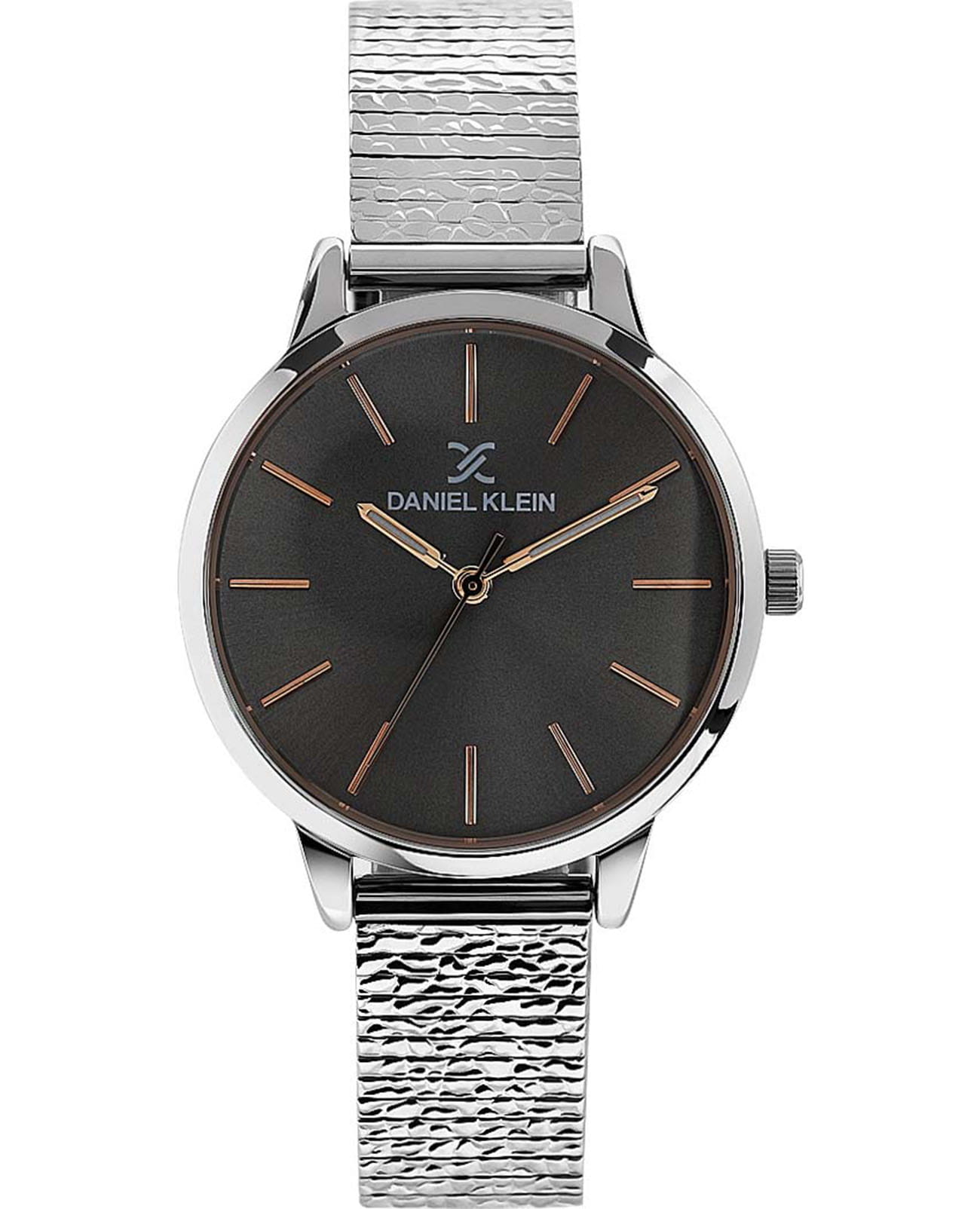 Daniel Klein Daniel Klein Premium DK.1.13460-2  DK.1.13460-2 кварцевые женские часы черный циферблат, браслет нержавеющая сталь — вид спереди