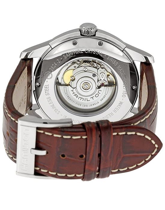 Hamilton Hamilton Jazzmaster Viewmatic Auto H32715531, jazzmaster швейцария мужские часы на браслете кожаный боковой вид