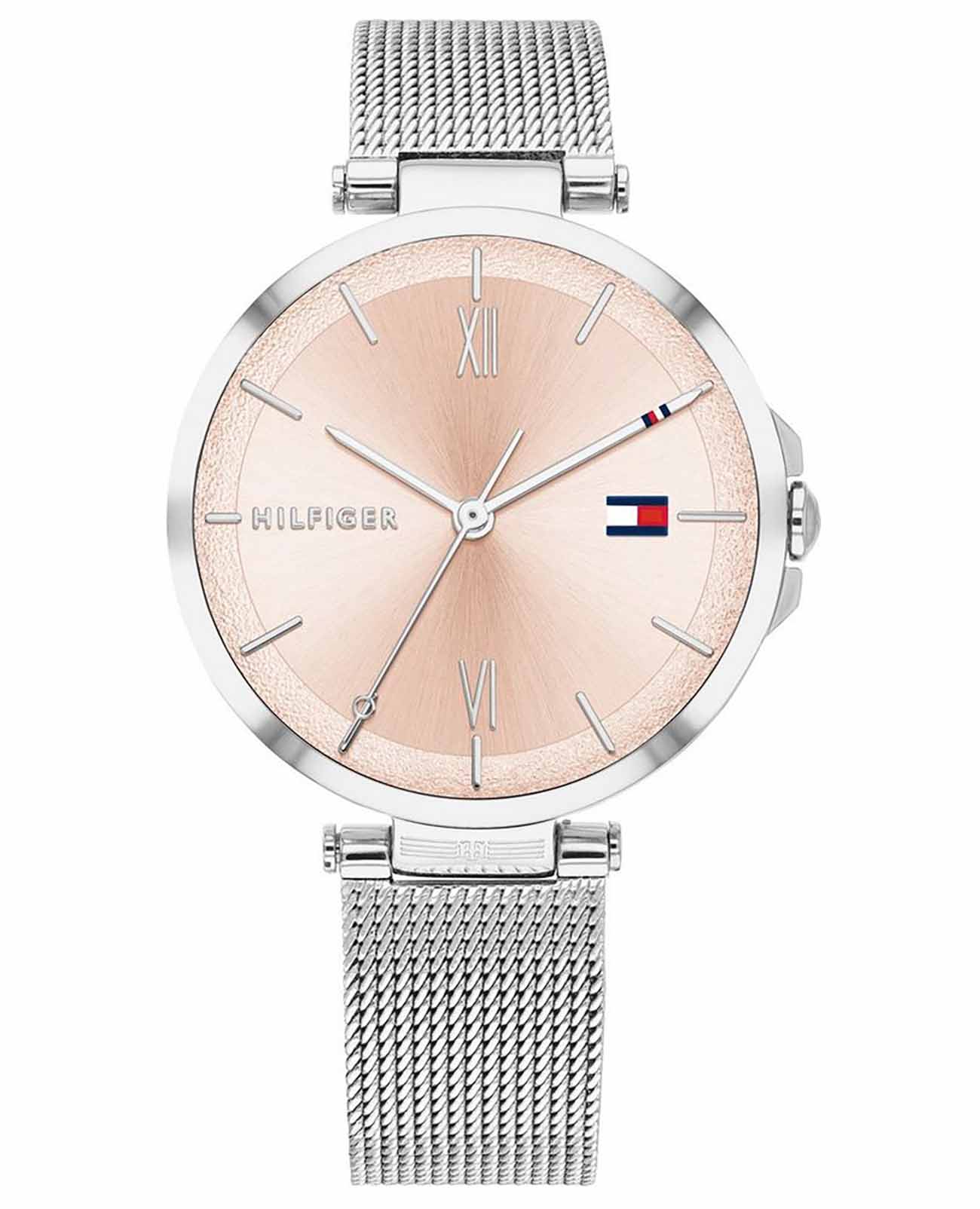 Tommy Hilfiger Tommy Hilfiger Sport 1782206  1782206 кварцевые женские часы бежевый циферблат, браслет нержавеющая сталь — вид спереди