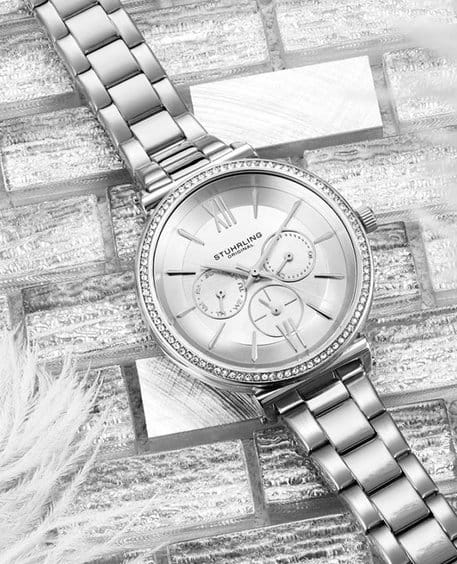 Stuhrling Stuhrling Aria 3908.2,  сша женские часы на браслете нержавеющая сталь боковой вид