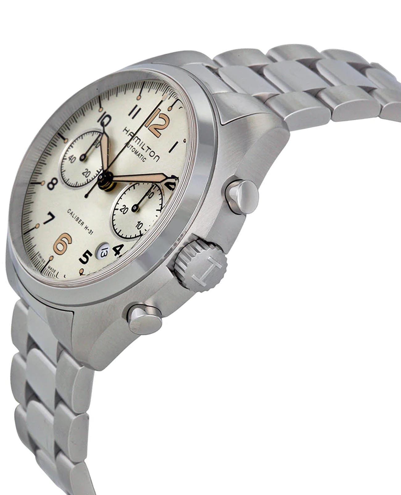 Hamilton Hamilton Khaki Aviation Pilot Pioneer Auto Chrono H76416155 , наручные мужские часы фото под углом