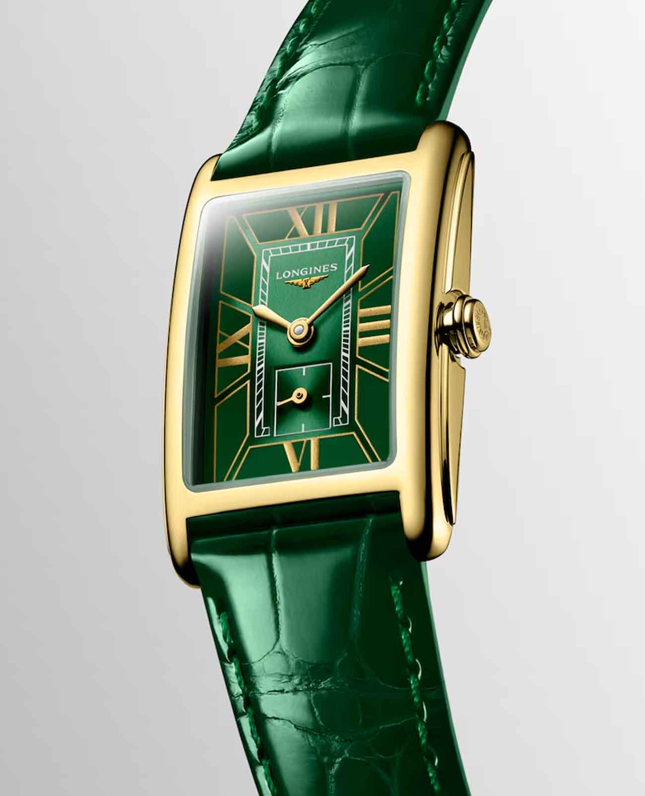 Longines Longines DolceVita L5.255.6.95.2, dolcevita швейцария женские часы на браслете кожаный боковой вид