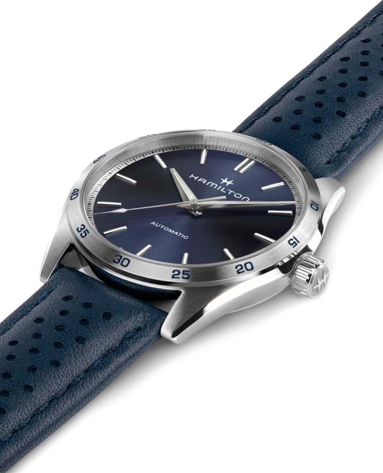 Hamilton Hamilton Jazzmaster Performer Auto H36115640, jazzmaster швейцария мужские часы на браслете кожаный боковой вид