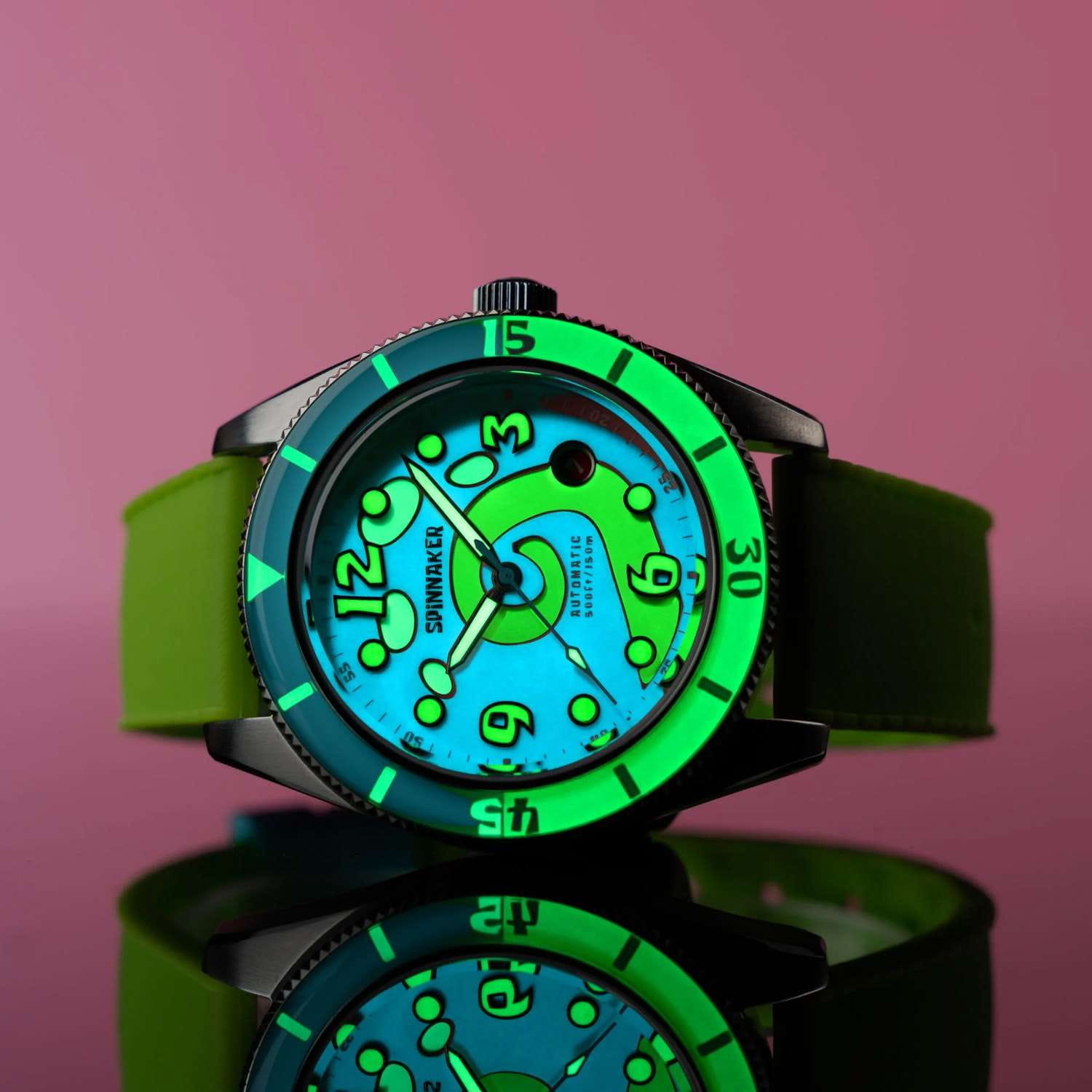 Spinnaker Spinnaker Fleuss SP-5151-01, fleuss италия мужские часы на браслете силикон боковой вид