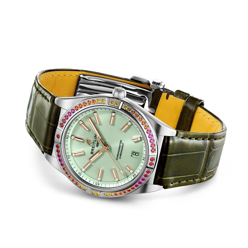 Breitling Breitling Chronomat Automatic 36 South Sea A10380611L1P1, chronomat швейцария женские часы на браслете кожаный боковой вид