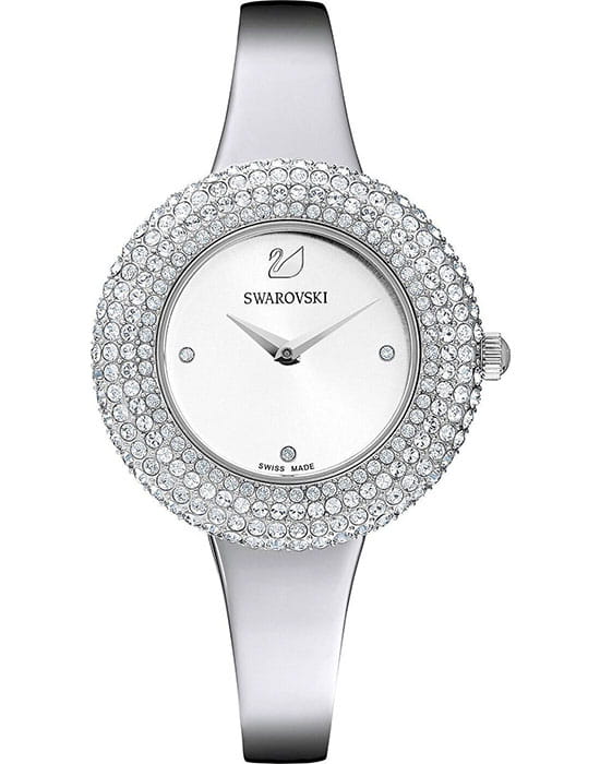 Swarovski Swarovski Crystal Rose 5483853  5483853 кварцевые женские часы серебристый циферблат, браслет нержавеющая сталь — вид спереди