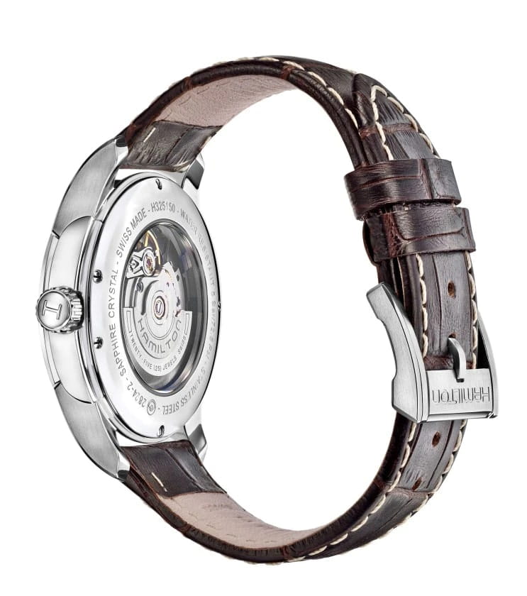 Hamilton Hamilton Jazzmaster Viewmatic Auto H32515535, jazzmaster швейцария мужские часы на браслете кожаный боковой вид
