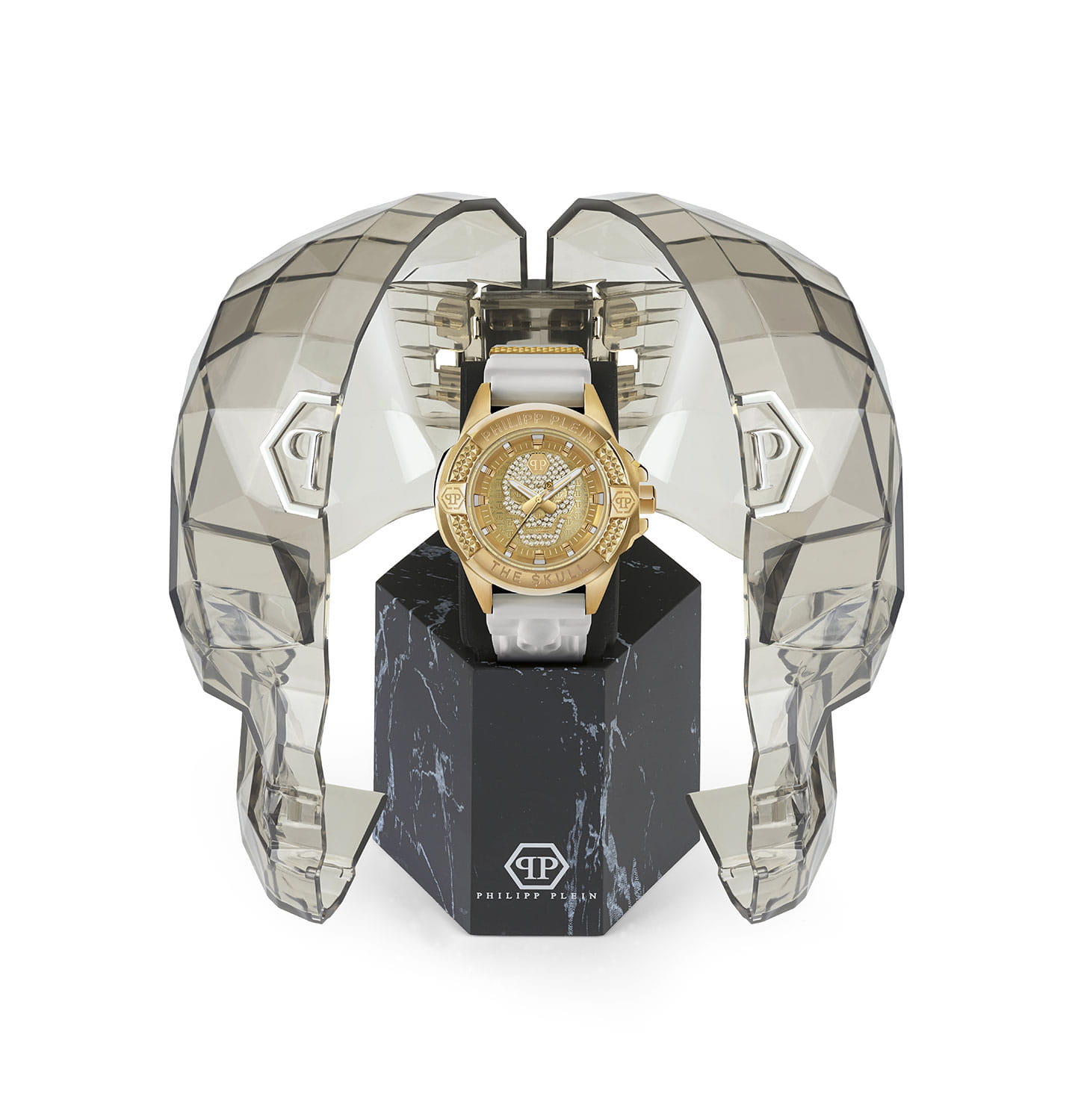 Philipp Plein Philipp Plein The Skull PWAAA1221  - задняя крышка металл сталь корпуса, германия часы
