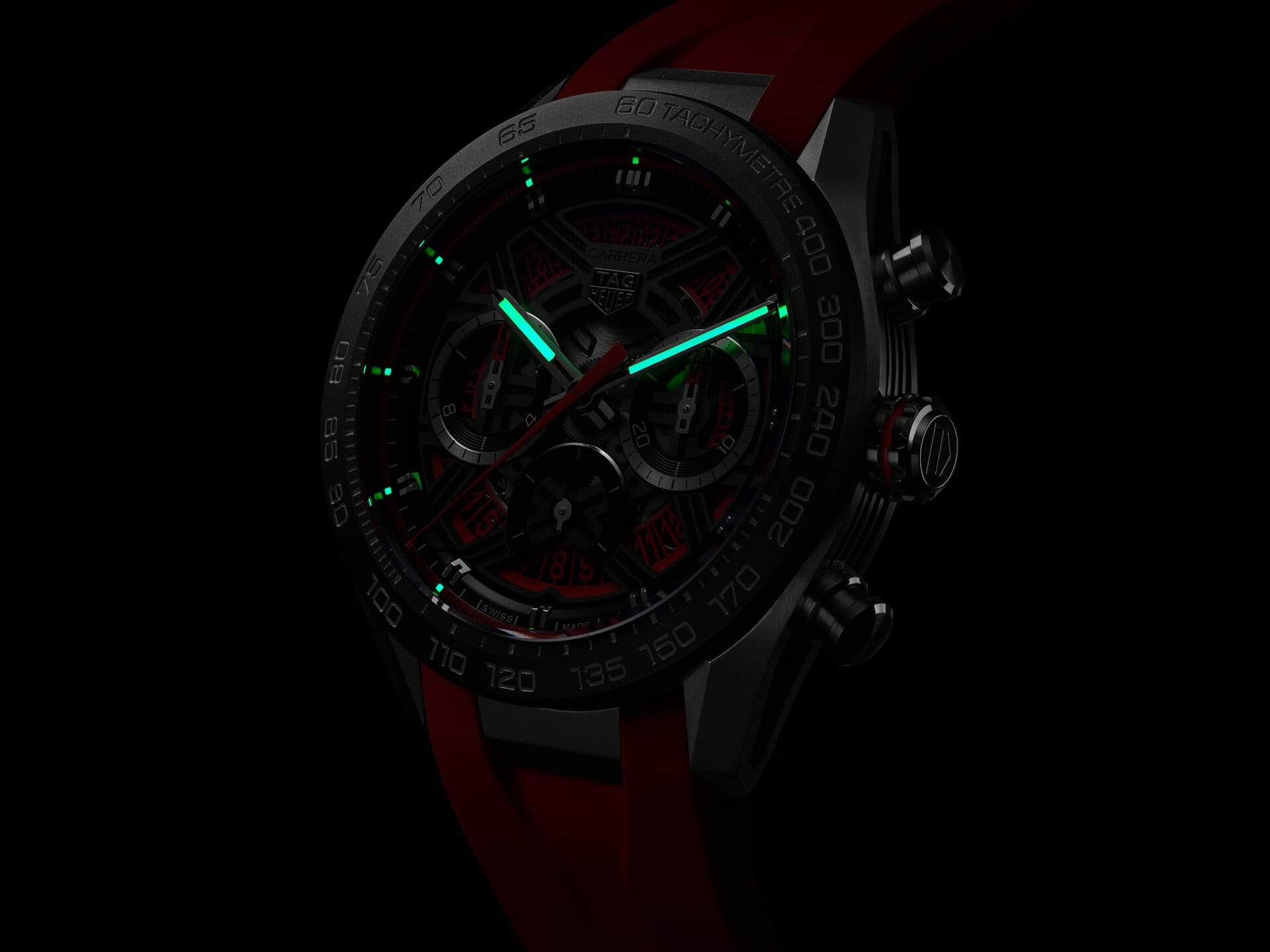 Оригинальные часы TAG Heuer TAG Heuer Carrera Chronograph Extreme Sport CBU2082.FT6275 механические калибр механизма th20-00 общий вид