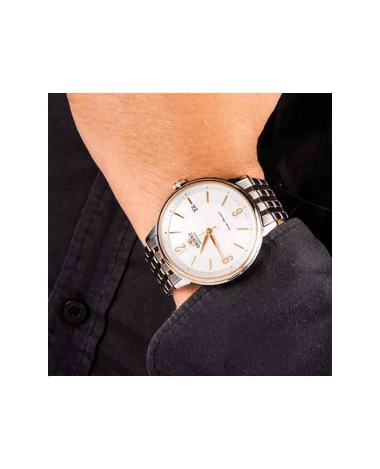 Orient Orient Contemporary RA-AC0J07S  (RN-AC0J07S) мужские часы белый циферблат на запястье