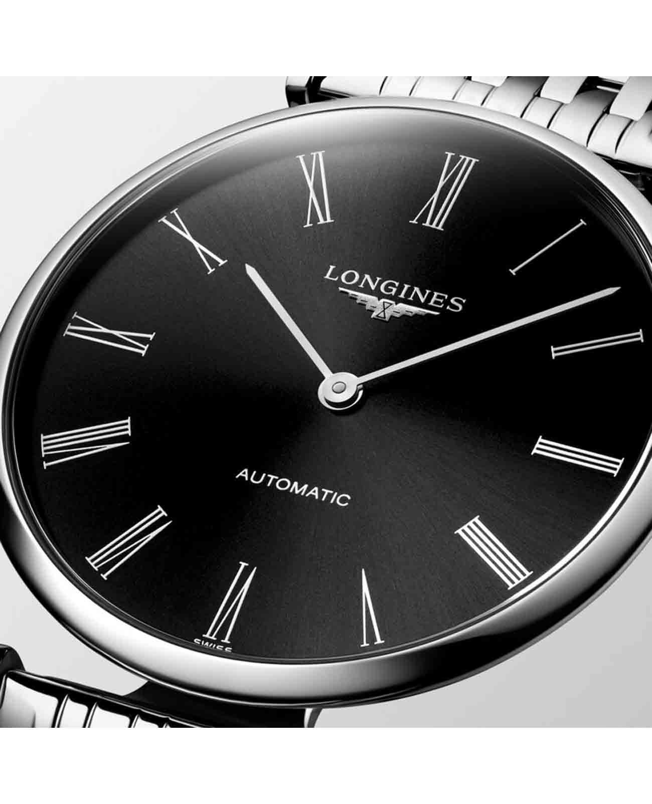 Longines Longines La Grande Classique L4.908.4.51.6 женские часы черный циферблат на запястье