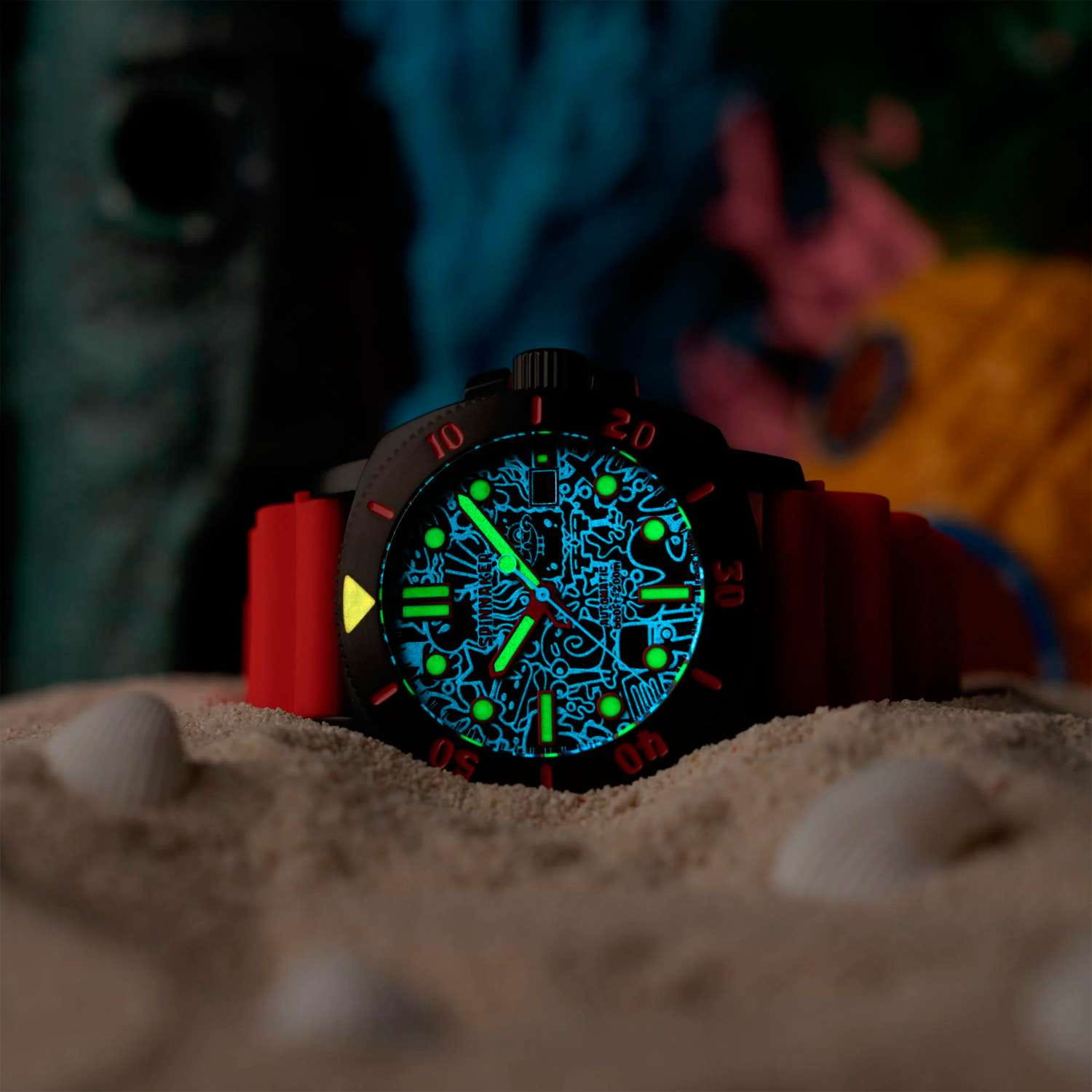 Оригинальные часы Spinnaker Spinnaker Hull SP-5147-04 механические калибр механизма seiko tmi nh35 общий вид