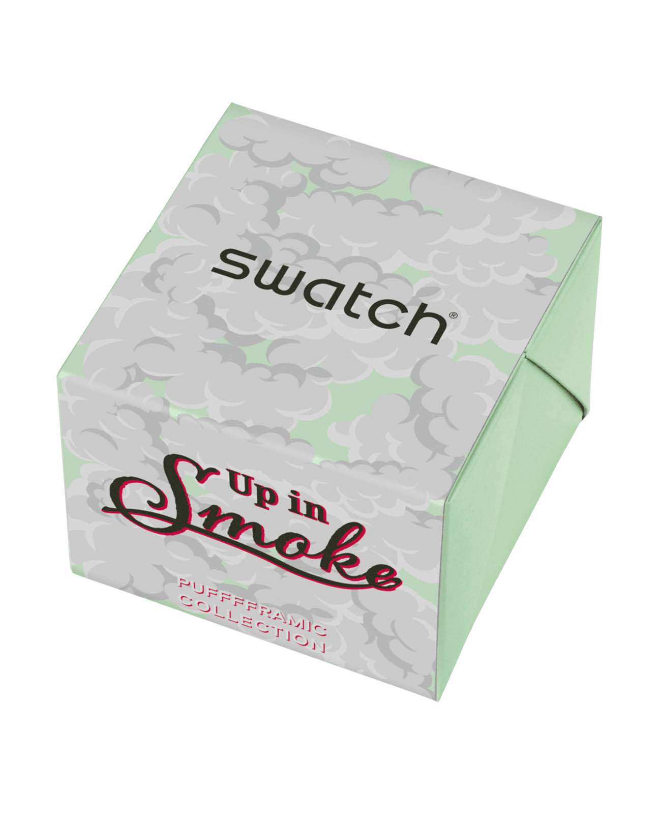 Swatch Swatch Big Bold Bioceramic Lacquered SB03Z103 кварцевые мужские часы часы крупный план зеленый циферблата