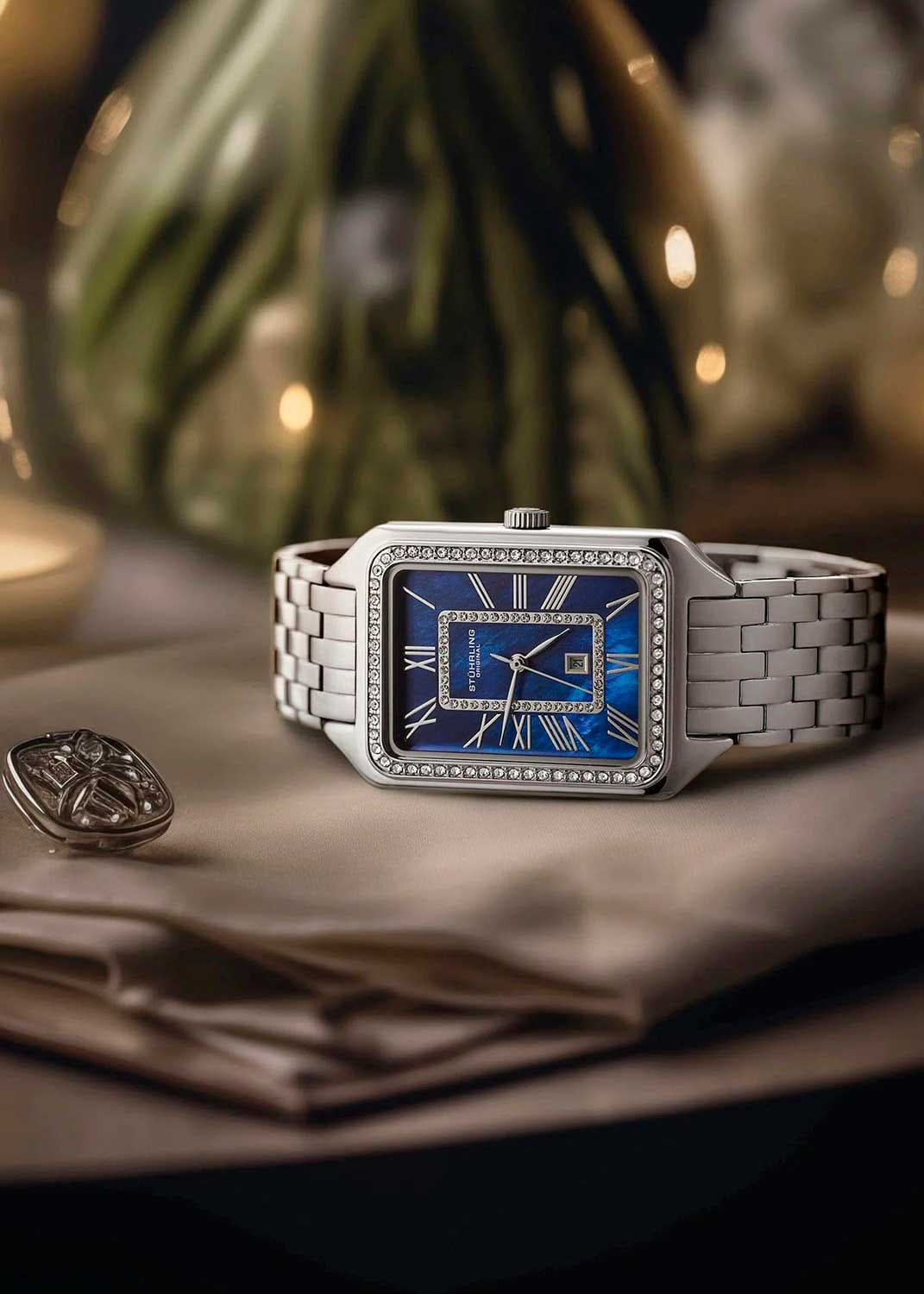 Оригинальные часы Stuhrling Stuhrling Lustra 4061.2 кварцевые калибр механизма  общий вид