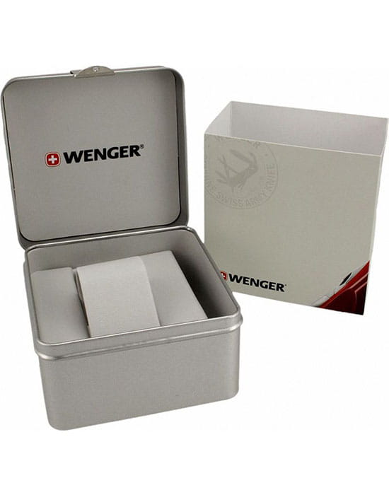 Wenger 01.1641.114 мужские часы белый циферблат на запястье
