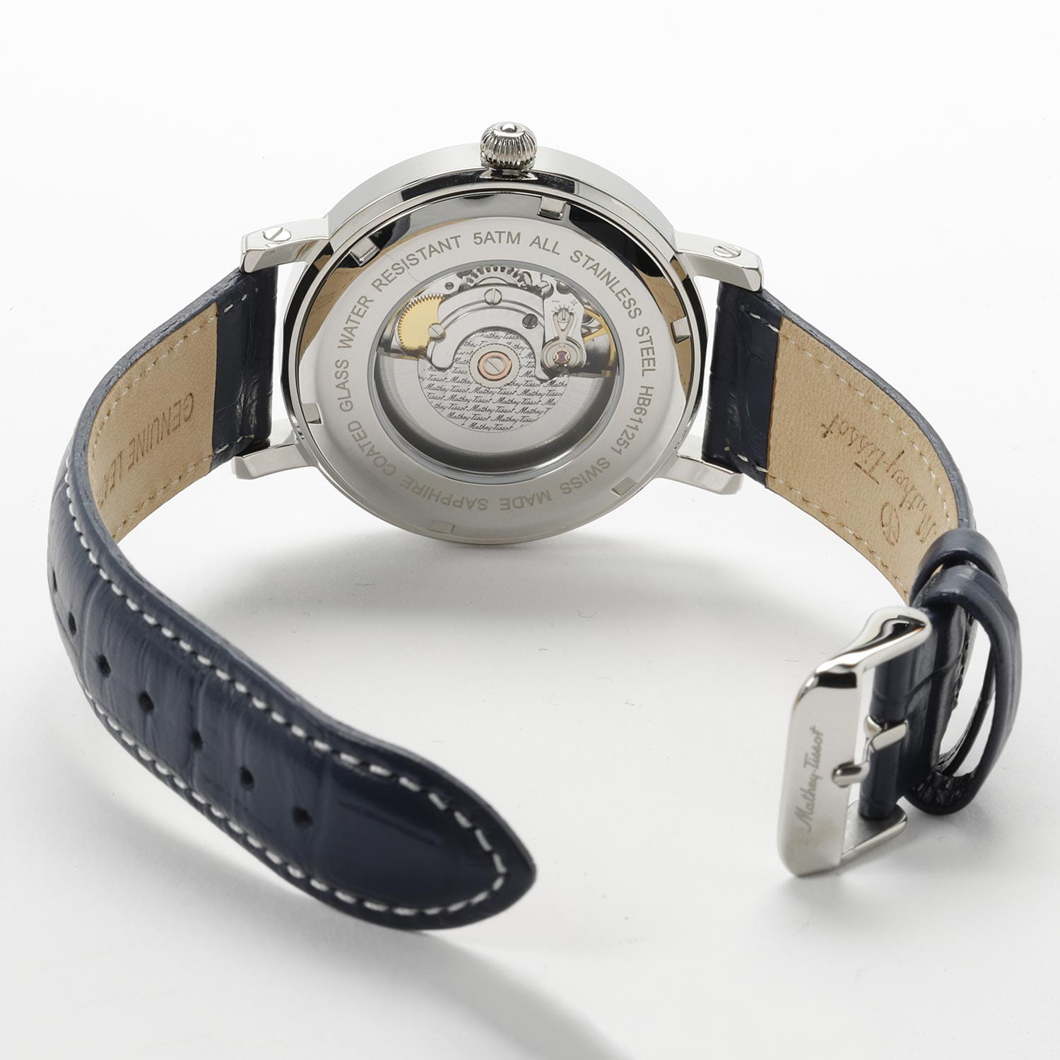 Mathey-Tissot Mathey-Tissot City Auto HB611251ATABU механические мужские часы часы крупный план синий циферблата