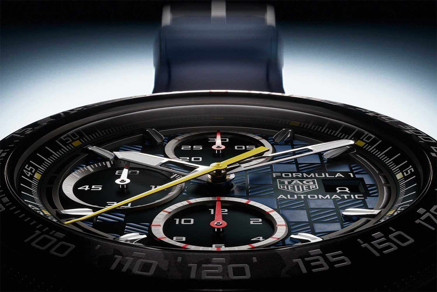 TAG Heuer TAG Heuer Formula 1 X Oracle Red Bull Racing CBZ2080.FT8091 механические мужские часы часы крупный план синий циферблата